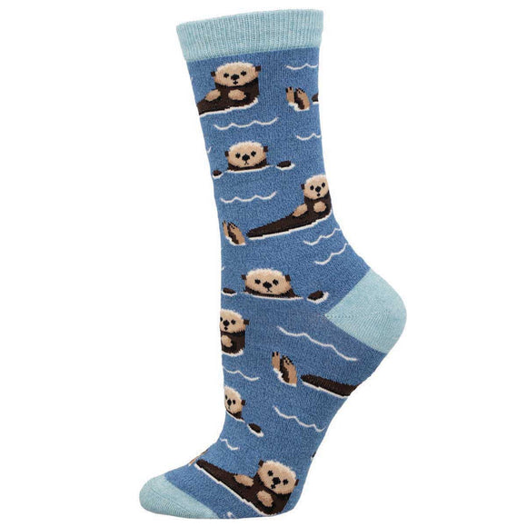 Ladies Bamboo Just An Otter Day Socks