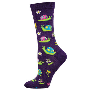 Ladies Bamboo Scenic Snails Socks