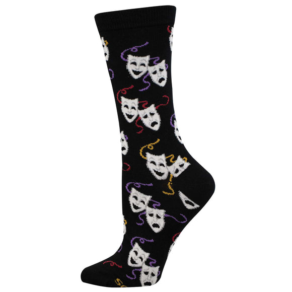 Ladies Bamboo Theatre Masks Socks