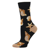 Ladies Bamboo Sea Shells Socks