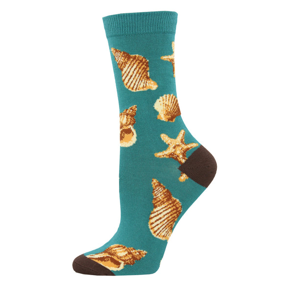 Ladies Bamboo Sea Shells Socks