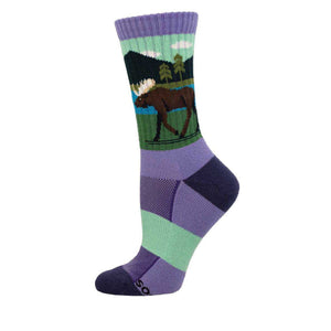 Ladies Compass Wool Moose Lake Socks