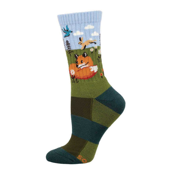 Ladies Compass Wool Fox And Hare Socks