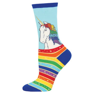 Ladies Rainbow Hair Don’t Care Socks