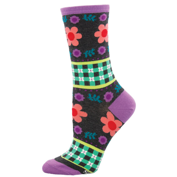 Ladies Gingham Style Socks