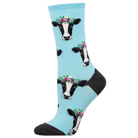 Ladies Wow Cow Socks