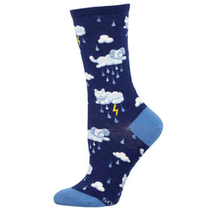 Ladies Raining Cats And Dogs Socks