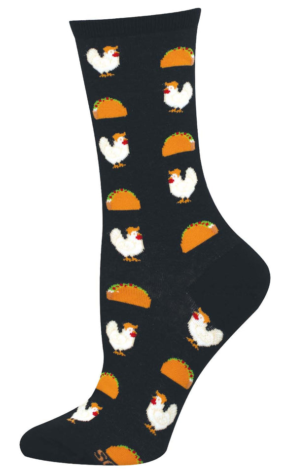 Ladies Chicken Taco Socks