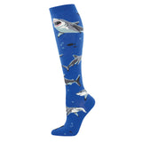 Ladies Shark Chums Knee High Socks