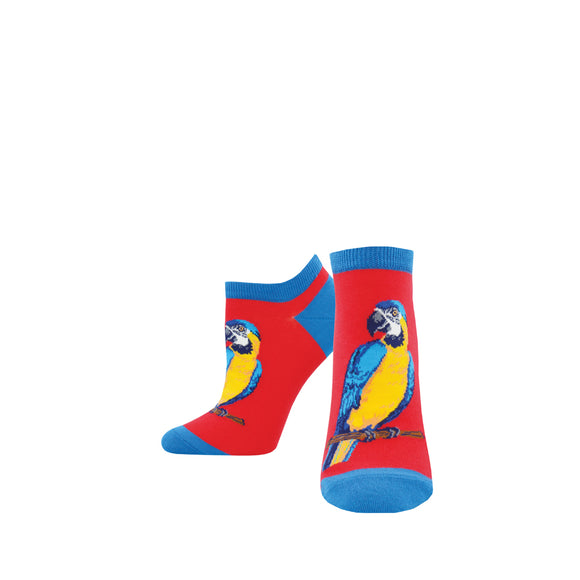 Ladies A-Parrot-Ly Ped Socks