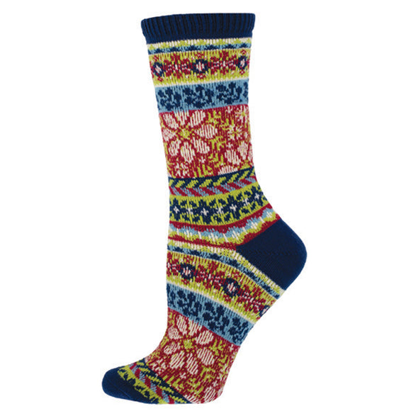 Ladies Comfortable In The Garden Sweater Socks