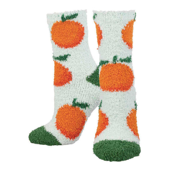 Ladies Warm & Cozy Orange Socks