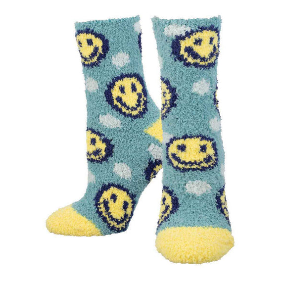 Ladies Warm & Cozy Happy Face Socks