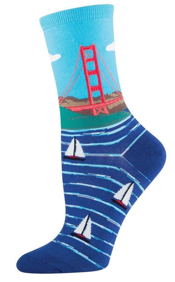 Ladies Golden Gate Bridge Socks