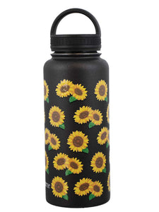 32oz Sunflowers Bottle - Loop Lid