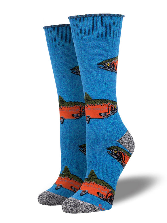 Outlands Recycled Cotton Salmon Run Socks