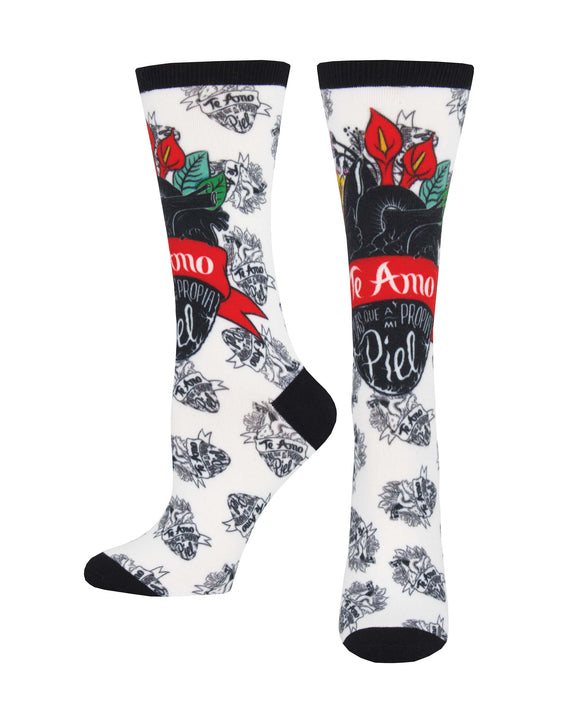 Ladies 3D Te Amo Socks