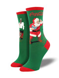 Ladies Classic Coke Santa Socks