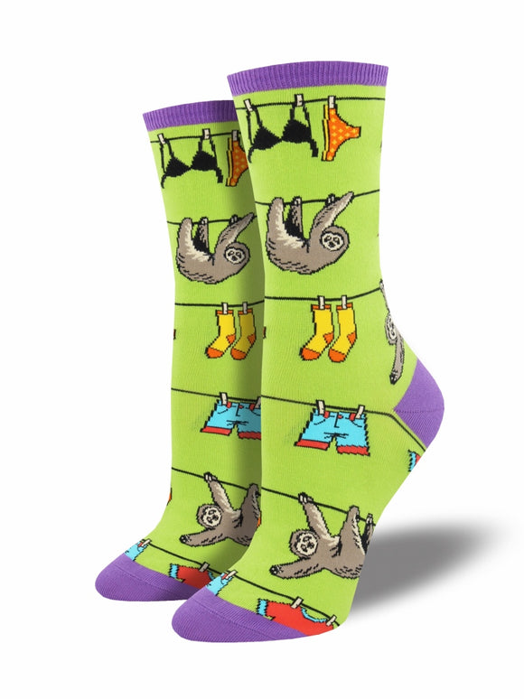 Ladies Sloth On A Line Socks