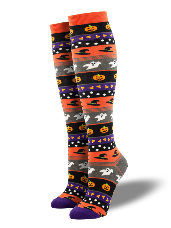 Ladies Halloween Icons Knee High Socks