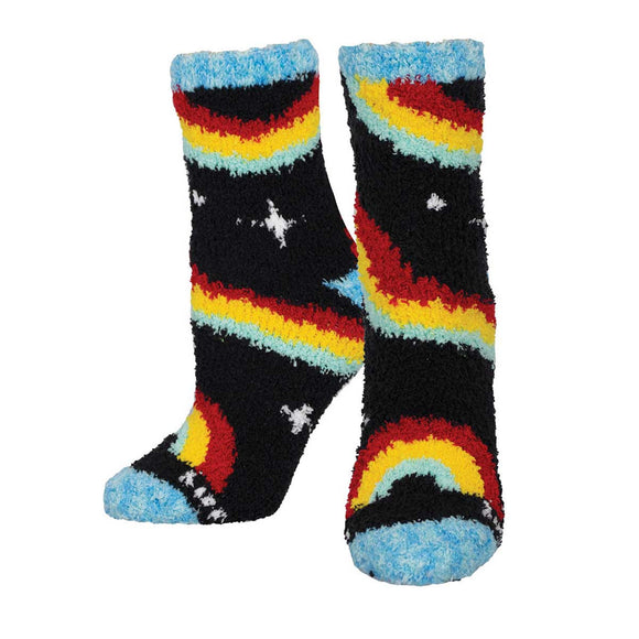 Ladies Warm & Cozy Rainbow Socks