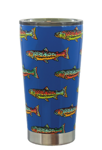 16oz Trout Tumbler - Slide Lid